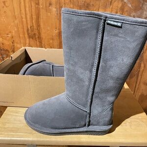 Bearpaw Gray Suede Boots